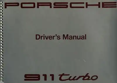 Porsche 911 Turbo Bedienungsanleitung 9.1990 e