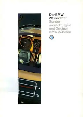 BMW Z 3 Sonderausstattung und Zubehör Prospekt 1996