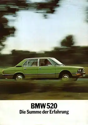 BMW 520 Prospekt 1973