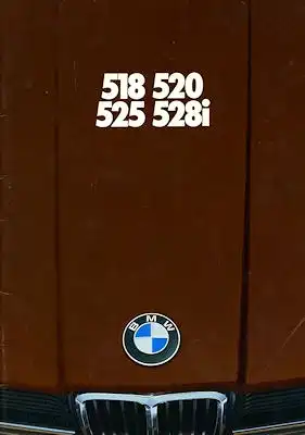 BMW 518 520 525 528i Prospekt 1979