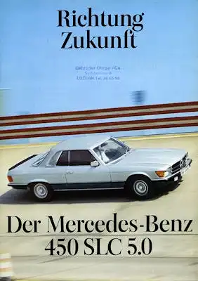 Mercedes-Benz 450 SLC 5.0 Prospekt 8.1977