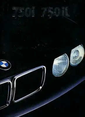 BMW 750i 750iL Prospekt 1989