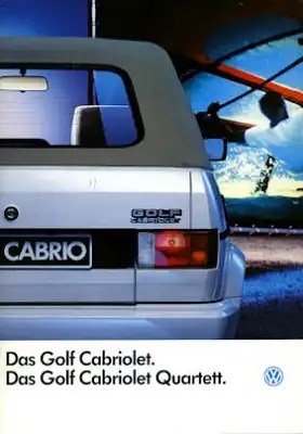 VW Golf Cabriolet I Prospekt 1992