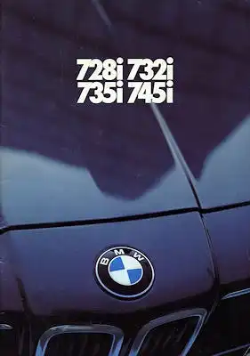 BMW 728i 732i 735i 745i Prospekt 1980