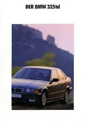BMW 325td Prospekt 1992