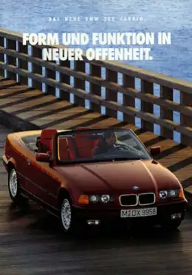 BMW 3er Cabrio NEU Prospekt 1993