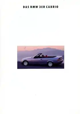 BMW 3er Cabrio Prospekt 1993