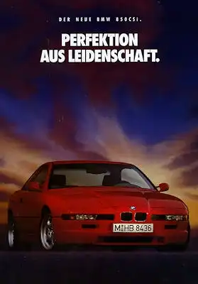 BMW 850 CSI Prospekt 1993