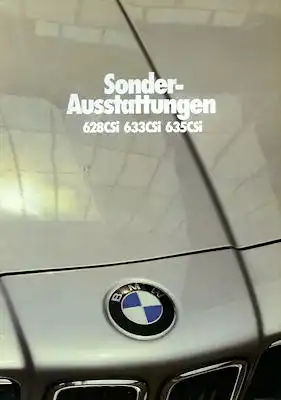 BMW 628 633 635 CSI Sonderausstattung Prospekt 1981