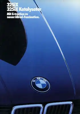BMW 325iX iX-Kat Prospekt 1986