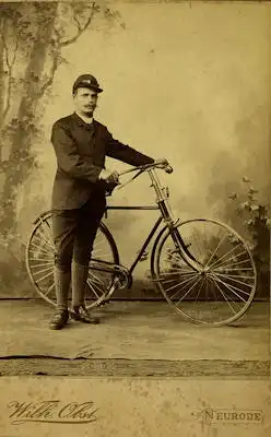 Foto Fahrrad ca. 1900