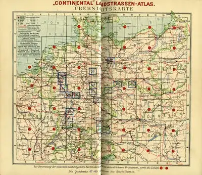 Continental Atlas Mitteleuropa 1915