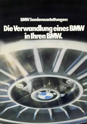 BMW Sonderausstattung Prospekt 1979
