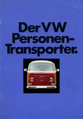 VW T 2 Personen-Transporter Prospekt 8.1971