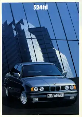 BMW 524td Prospekt 1989