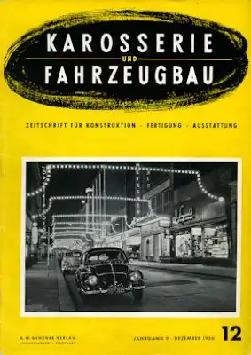 Karosserie und Fahrzeugbau 1956-1958