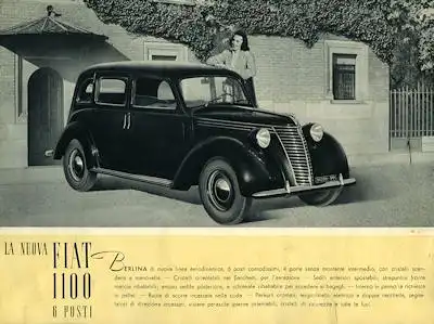 Fiat 1100 6 posti Prospekt 1930er Jahre