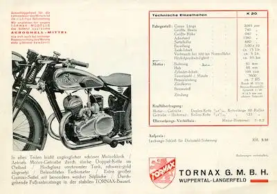 Tornax K 20 Prospekt 1930er Jahre