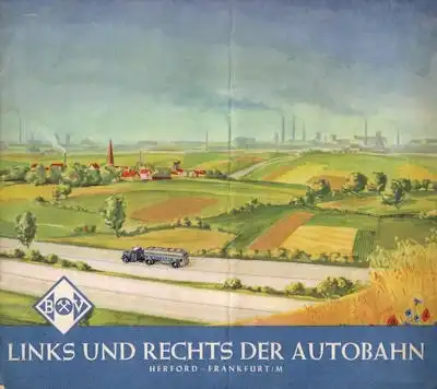 B V Links und rechts der Autobahn Mappe 1951