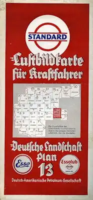 Standard Luftbildkarte Plan 13 Schlesien 1930er Jahre