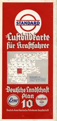 Standard Luftbildkarte Plan 10 Erfurt 1930er Jahre