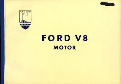 Ford V 8 Motor Transart Prospekt ca. 1939