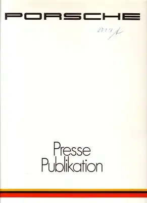 Porsche Programm 1983 Pressemappe