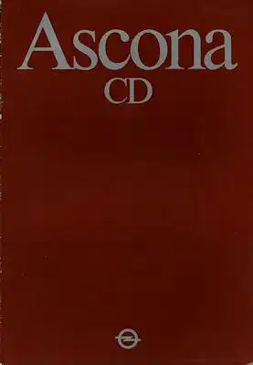 Opel Ascona CD Prospekt 1983
