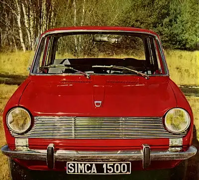 Simca 1500 Prospekt 1960er Jahre