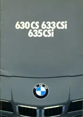 BMW 630 CS 633 635 CSI Prospekt 1979