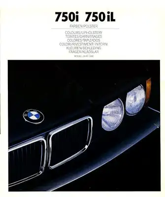 BMW 750i 750iL Farben 1988
