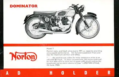 Norton Programm 1954