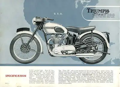 Triumph Programm 1951