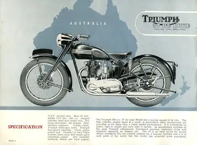 Triumph Programm 1951
