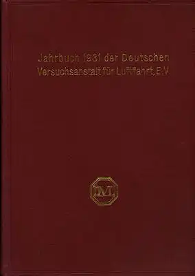 Jahrbuch 1931 der deutschen Versuchsanstalt für Luftfahrt e.V