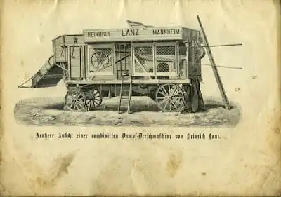 Lanz Dampf-Dresch-Maschinen Bedienungsanleitung 1900