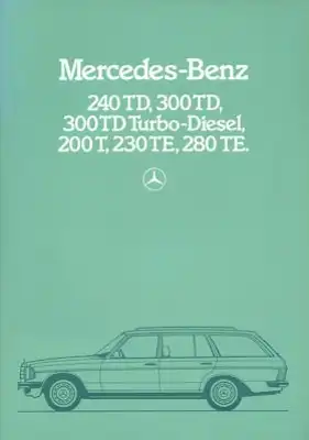 Mercedes-Benz 240-300TD, 200T-280TE Prospekt 6.1985