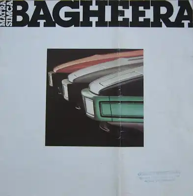 Simca Matra Bagheera Prospekt 8.1977