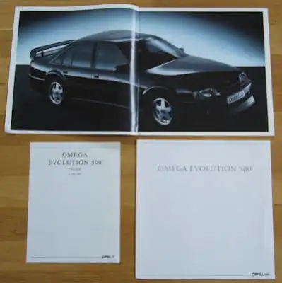 Opel Omega Evolution 500 Prospekt 1992