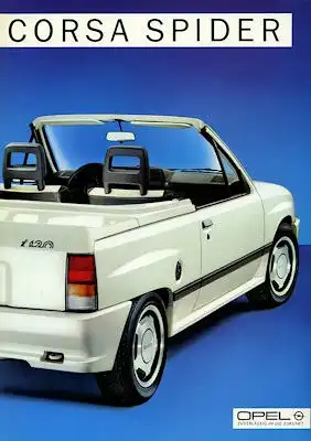 Opel Corsa Spider Prospekt 7.1985