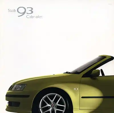 Saab 93 Cabriolet Prospekt 2004
