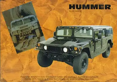 Hummer Prospekt 1998