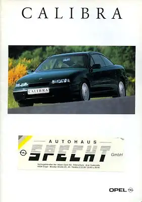 Opel Calibra Prospekt 1994