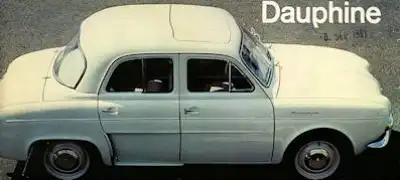 Renault Dauphine Prospekt 1962