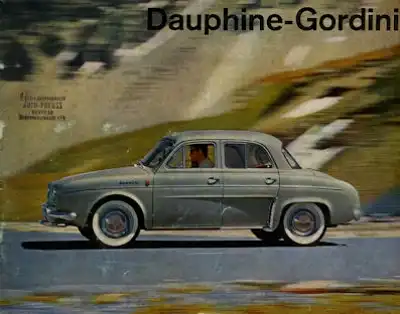 Renault Dauphine Gordini Prospekt 1961