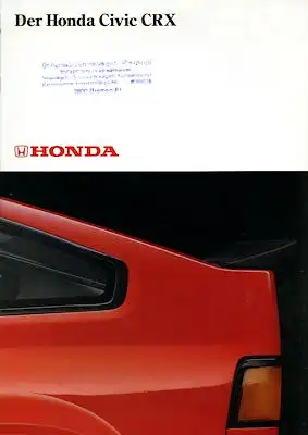 Honda Civic CRX Prospekt 1980er Jahre