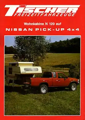 Nissan Pick-Up 4x4 + Wohnkabine Prospekt 1989