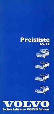 Volvo Preisliste 9.1975