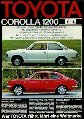 Toyota Corolla 1200 Prospekt 11.1971