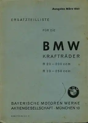 BMW R 20 23 Ersatzteilliste 1942